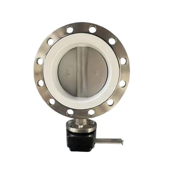 Kua qaub alkali Tshwj xeeb stainless hlau Flange Npauj Npaim Valve